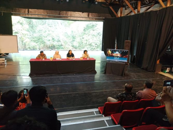 Sesi tanya jawab dalam Bedog Arts Fest 2025 (Foto Yusuf)