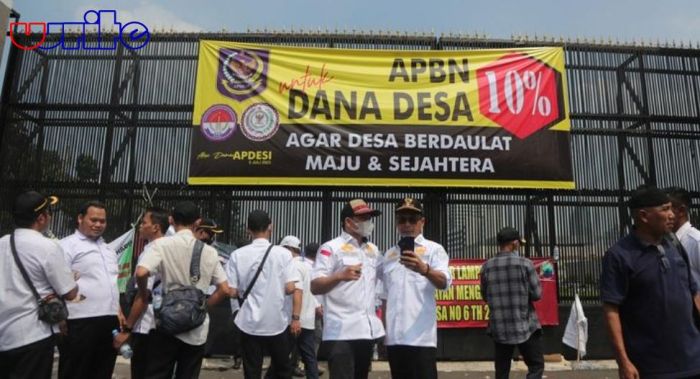 Demo di DPR, APDESI Bawa 13 Tuntutan: Minta Dana Desa 10 Persen dari APBN