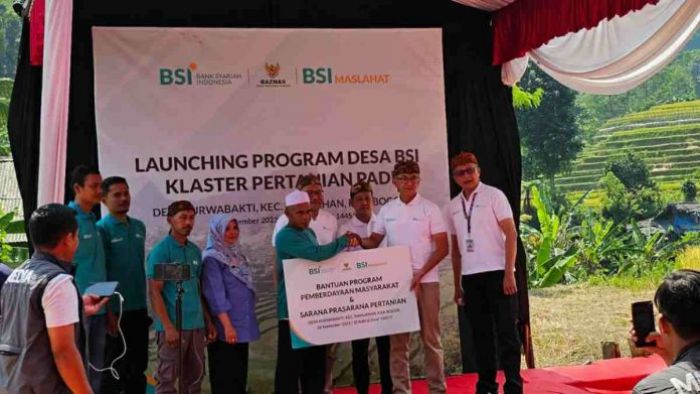 Desa Klaster Pertanian Padi Di-Launching BSI di Desa Purwabakti Kecamatan Pamijahan, Bogor