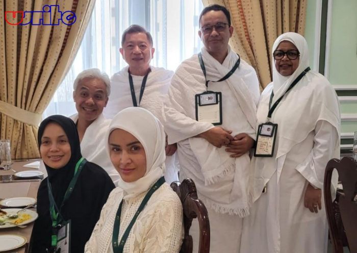 Ganjar Pranowo dan Anies Baswedan Bertemu di Tanah Suci Ketika Malaksanakan Ibadah Haji