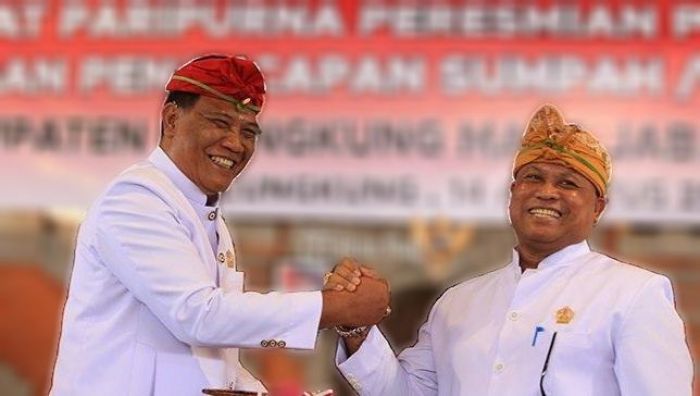 Gde Anom Sambut Gembira Bupati-Wabup Baru Klungkung, Made Satria-Gde Surya Putra