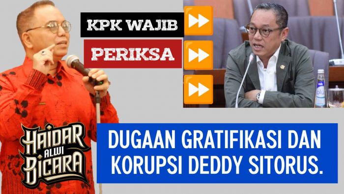 Haidar Alwi: Kasus Penyewaan Helikopter Pintu Masuk Investigasi Atas Dugaan Gratifikasi Dan Korupsi Deddy Sitorus.