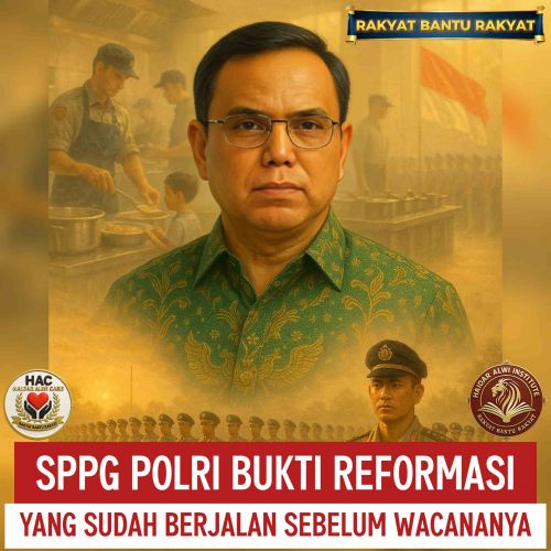 Haidar Alwi: SPPG Polri Bukti Reformasi yang Sudah Berjalan Sebelum Wacananya.