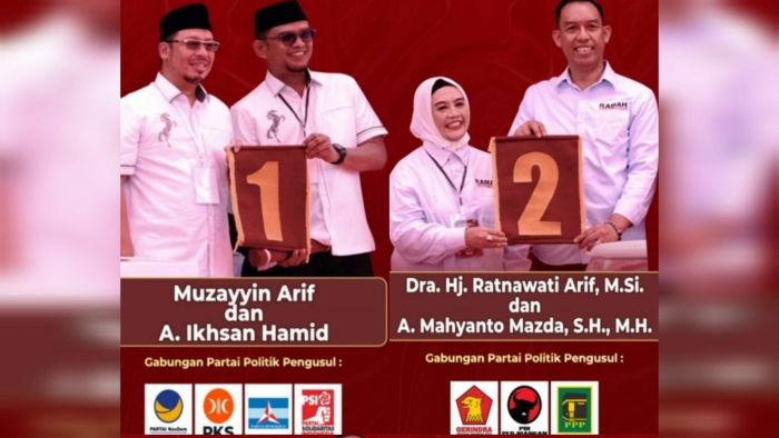 Kampanye Dimulai 25 September, ini Nomor Urut Paslon Pilkada Sinjai
