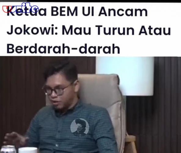 Ketua BEM UI Ancam Jokowi Mau Turun Apa Berdarah Darah