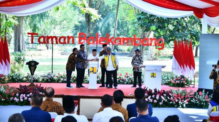 Lestarikan Situs Cagar Budaya, Wapres Ma'ruf Amin Resmikan Penataan Taman Balekambang Surakarta