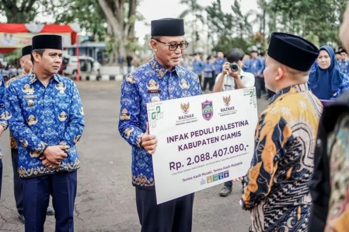 Masyarakat Ciamis Sumbangkan 2 M untuk Palestina