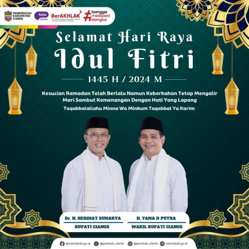 Pemkab Ciamis Mengucapkan Selamat Hari Raya Idul Fitri 1445 H 