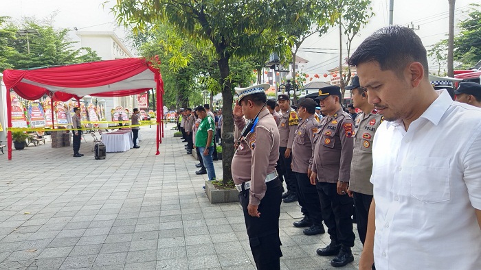 Polisi Amankan Kedatangan  Gubernur Jawa Tengah & Wali Kota Semarang Paska Pelantikan di Jakarta