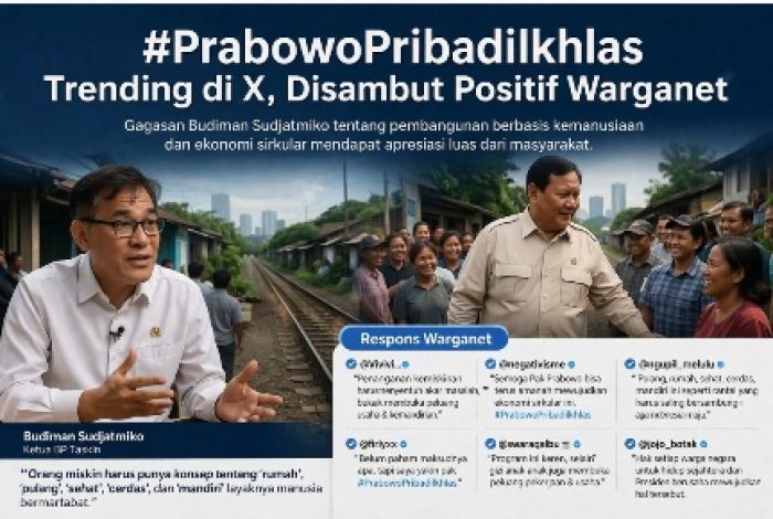 Budiman Sudjatmiko Angkat Konsep Pembangunan Rakyat, #PrabowoPribadiIkhlas Jadi Trending Topic