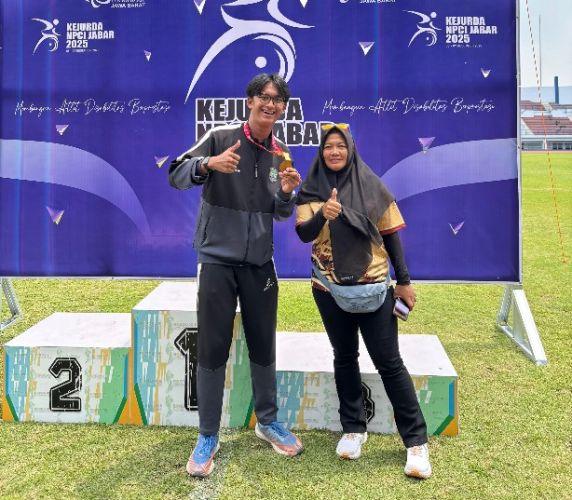 Rega Akhmad Rizal Raih Juara 3 Kejurda Atletik Jabar 2025, Capaian Gemilang Atlet Muda Ciamis