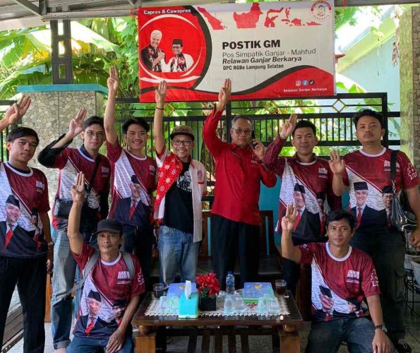 RGBe DPC Lampung Selatan Dirikan 30 Postik Ganjar Mahfud