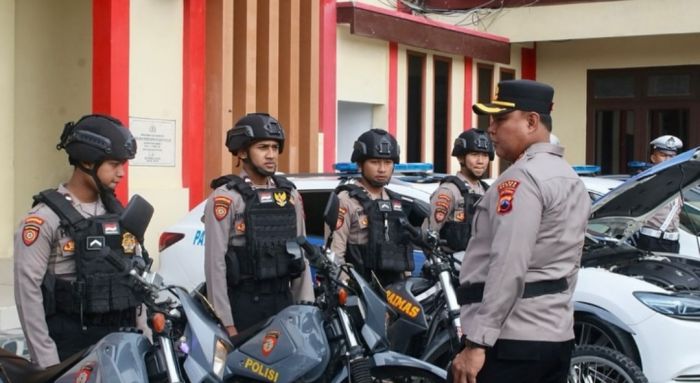 Saat Kapolres Blora AKBP Wawan Andi Susanto Pimpin Apel Operasi Keselamatan Lalu Lintas 2025