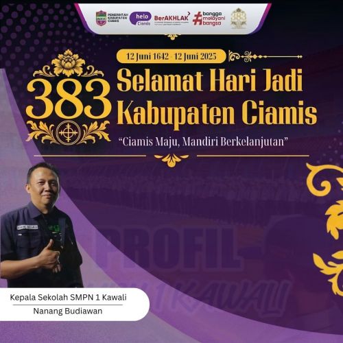 SMPN 1 Kawali Mengucapkan Selamat Hari Jadi Kabupaten Ciamis ke- 383
