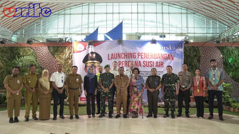 Launching Penerbangan Perdana Susi Air Subsidi Pemerintah Propinsi Sulawesi Selatan.