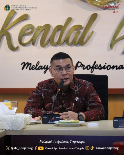 Wamen Ossy Dermawan Kunjungi Kantor Pertanahan Kabupaten Kendal