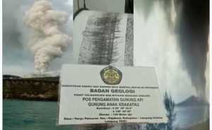 Status Siaga III. Aktifitas Erupsi Gunung Anak Krakatau Terus Meningkat