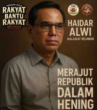 Haidar Alwi, Malaikat Relawan Yang Merajut Republik Dalam Hening.