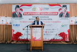 Pendeta Nelson Bureni Serukan Indonesia Damai dalam Silaturahmi Kebangsaan LSM PENJARA 1 di Gedung Joang ’45